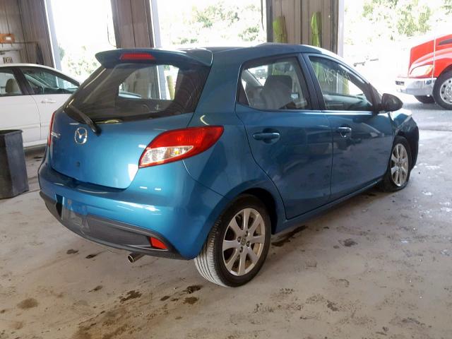 JM1DE1HZ1B0110490 - 2011 MAZDA MAZDA2 BLUE photo 4