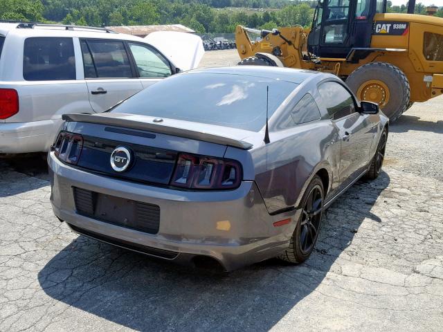 1ZVBP8CF0D5210770 - 2013 FORD MUSTANG GT GRAY photo 4