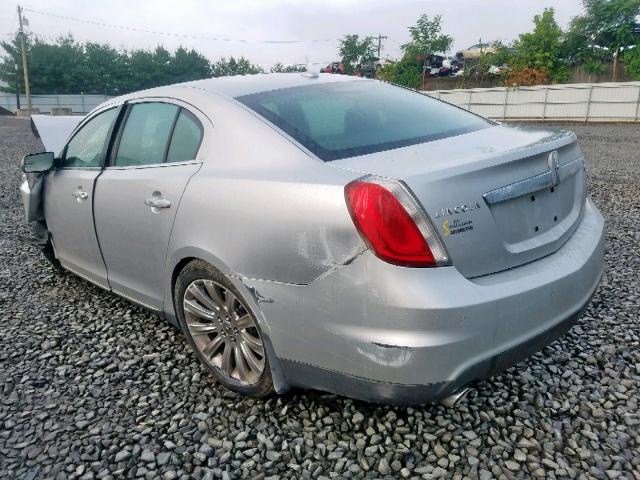 1LNHM94R99G628661 - 2009 LINCOLN MKS SILVER photo 3