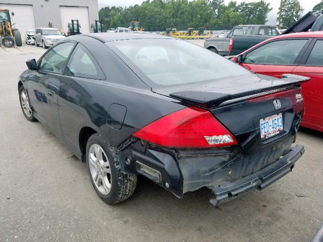 1HGCM72377A016381 - 2007 HONDA ACCORD LX BLACK photo 3