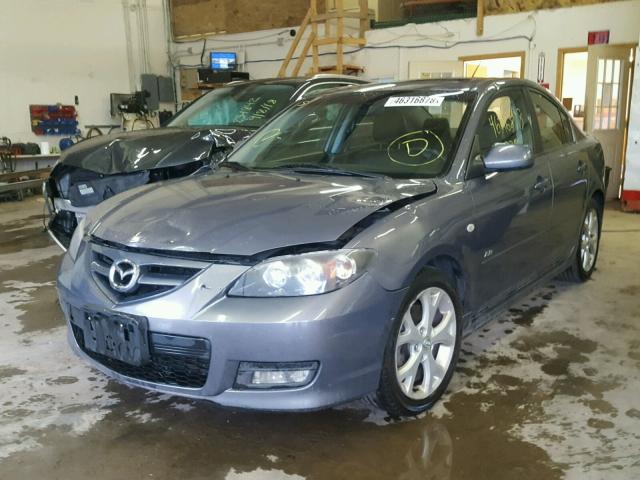 JM1BK323981154319 - 2008 MAZDA 3 S GRAY photo 2