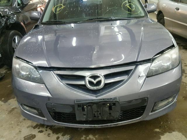 JM1BK323981154319 - 2008 MAZDA 3 S GRAY photo 9