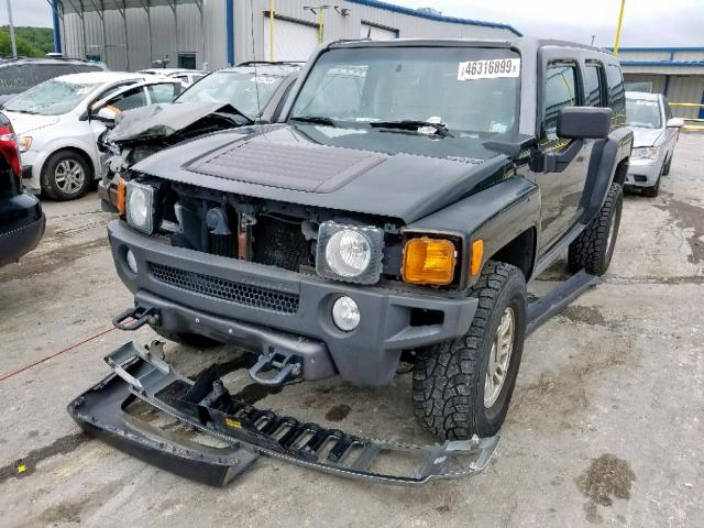 5GTDN136268314230 - 2006 HUMMER H3 BLACK photo 2