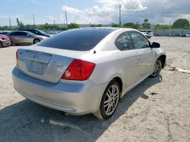 JTKDE177670212593 - 2007 TOYOTA SCION TC ვერცხლისფერი ფოტო 4