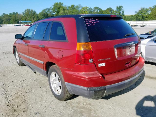 2A4GM48406R891157 - 2006 CHRYSLER PACIFICA BURGUNDY photo 3