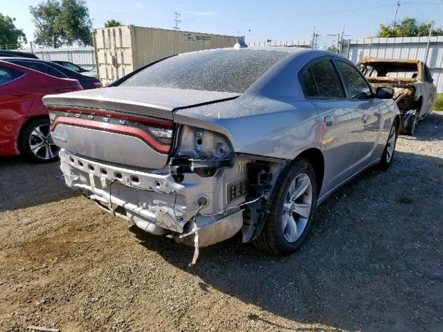 2C3CDXHG6HH524311 - 2017 DODGE CHARGER SX SILVER photo 4