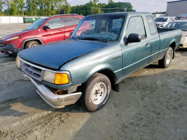 1FTCR14U1TTA31007 - 1996 FORD RANGER SUP GREEN photo 2