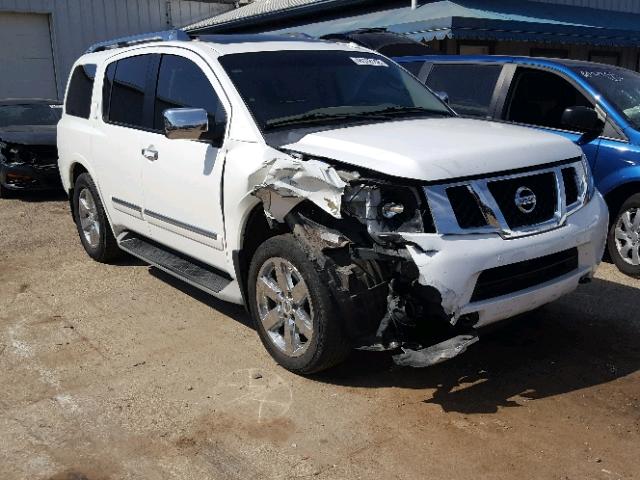 5N1AA0ND5BN617540 - 2011 NISSAN ARMADA SV WHITE photo 1