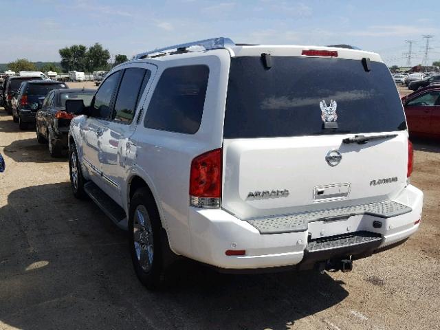 5N1AA0ND5BN617540 - 2011 NISSAN ARMADA SV WHITE photo 3