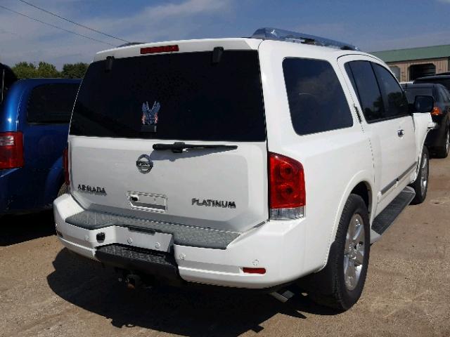 5N1AA0ND5BN617540 - 2011 NISSAN ARMADA SV WHITE photo 4