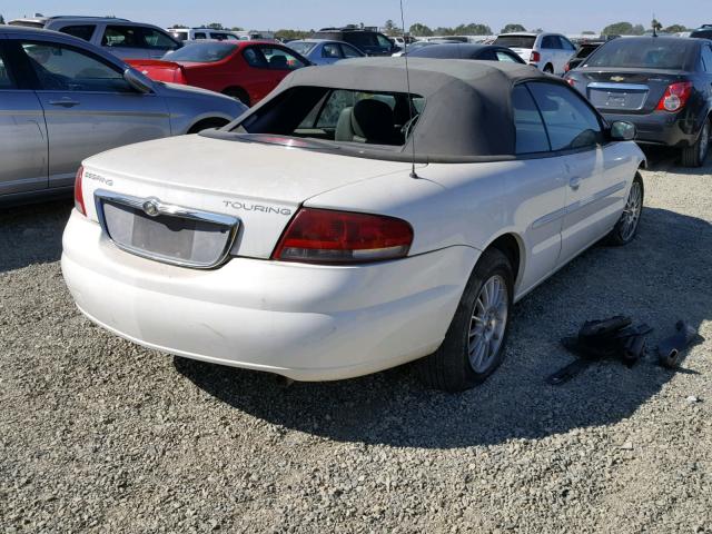 1C3EL55R84N276800 - 2004 CHRYSLER SEBRING LX WHITE photo 4