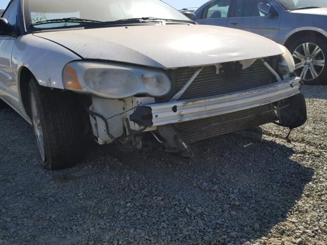 1C3EL55R84N276800 - 2004 CHRYSLER SEBRING LX WHITE photo 9