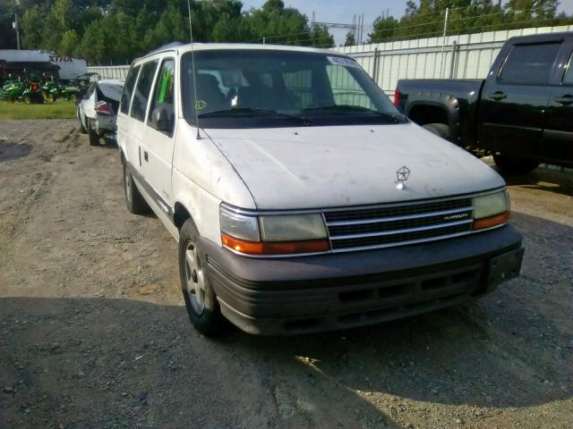 2P4GH4535SR219171 - 1995 PLYMOUTH VOYAGER SE WHITE photo 1