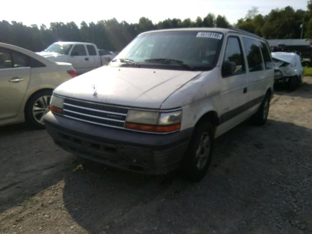 2P4GH4535SR219171 - 1995 PLYMOUTH VOYAGER SE WHITE photo 2