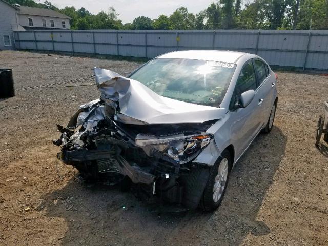 KNAFX4A88E5046541 - 2014 KIA FORTE EX SILVER photo 2