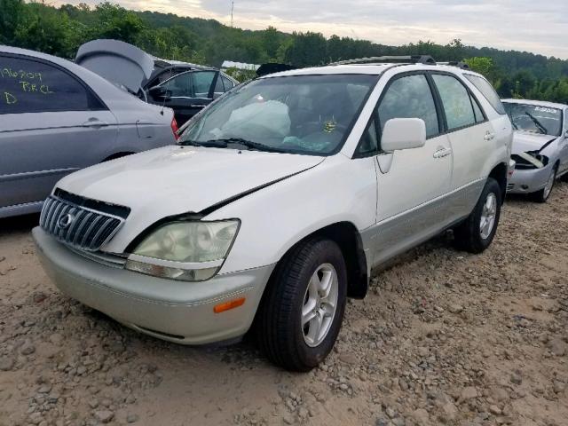 JTJGF10U810092575 - 2001 LEXUS RX 300 WHITE photo 2