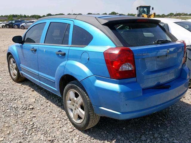 1B3HB48B78D652906 - 2008 DODGE CALIBER SX BLUE photo 3