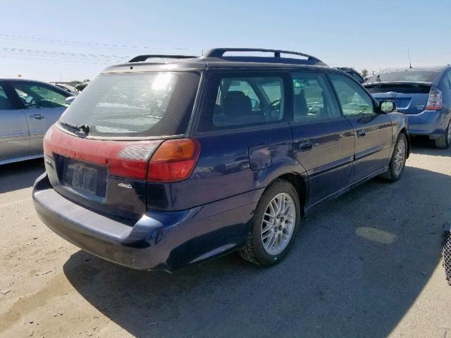 4S3BH625347300982 - 2004 SUBARU LEGACY L S BLUE photo 4