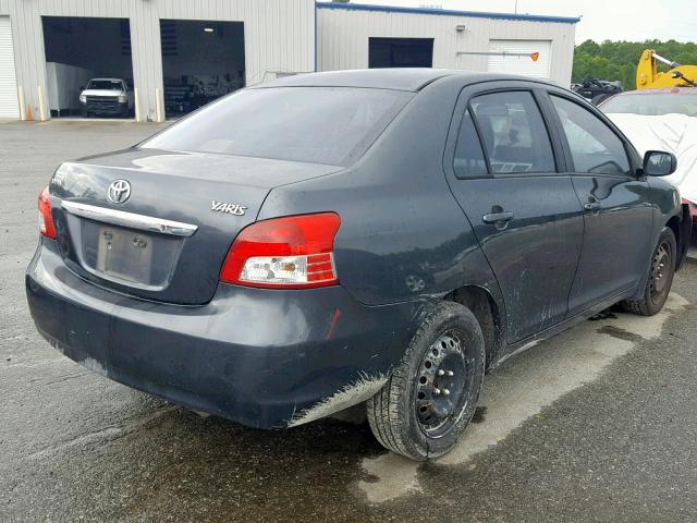 JTDBT4K38A1359994 - 2010 TOYOTA YARIS GRAY photo 4