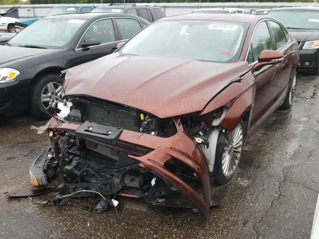 3FA6P0K97FR114402 - 2015 FORD FUSION TIT BROWN photo 2