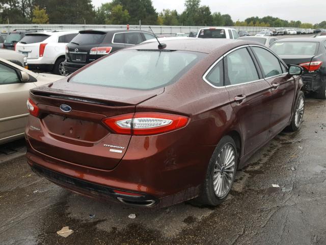 3FA6P0K97FR114402 - 2015 FORD FUSION TIT BROWN photo 4