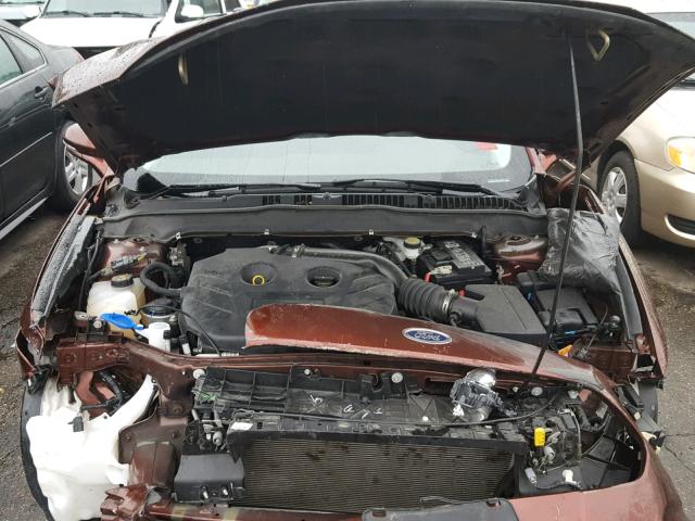 3FA6P0K97FR114402 - 2015 FORD FUSION TIT BROWN photo 7