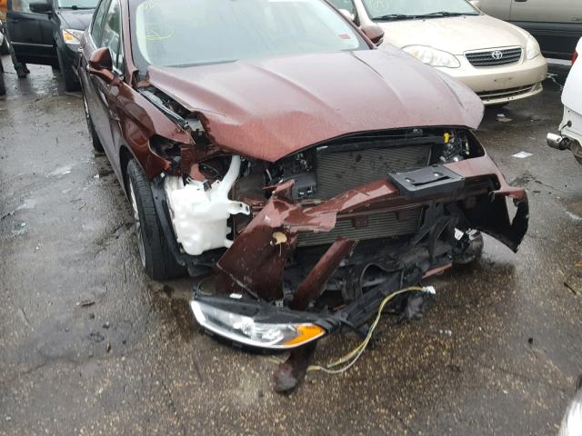 3FA6P0K97FR114402 - 2015 FORD FUSION TIT BROWN photo 9