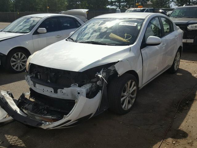 JM1BL1S55A1281500 - 2010 MAZDA 3 S WHITE photo 2