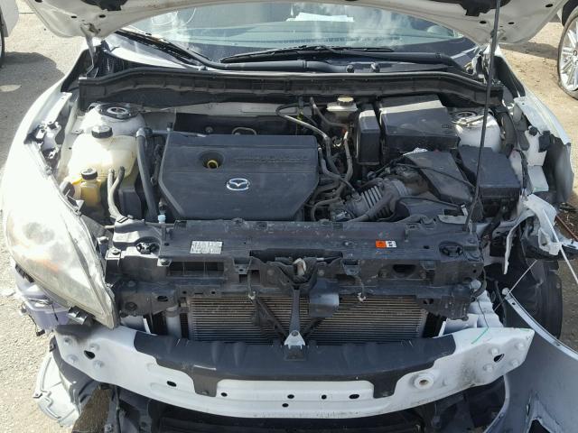 JM1BL1S55A1281500 - 2010 MAZDA 3 S WHITE photo 7