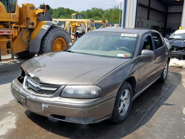 2G1WF52E239308353 - 2003 CHEVROLET IMPALA BROWN photo 2