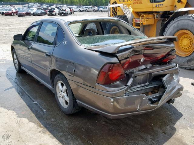 2G1WF52E239308353 - 2003 CHEVROLET IMPALA BROWN photo 3