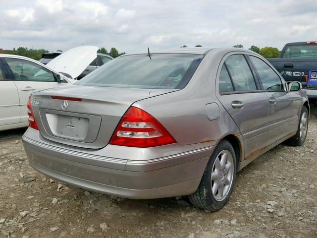 WDBRF61J03F321312 - 2003 MERCEDES-BENZ C 240 GRAY photo 4