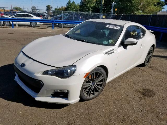 JF1ZCAB12D1604990 - 2013 SUBARU BRZ 2.0 PR WHITE photo 2