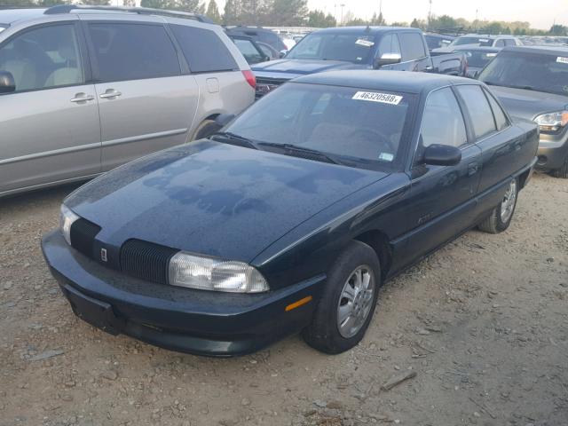 1G3NL5534RM050239 - 1994 OLDSMOBILE ACHIEVA S GREEN photo 2