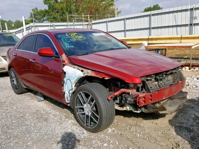 1G6AA5RAXE0164134 - 2014 CADILLAC ATS RED photo 1