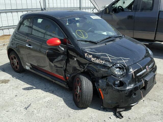 3C3CFFGE8GT213456 - 2016 FIAT 500 ELECTR BLACK photo 1