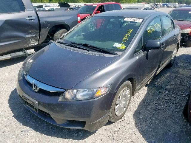 2HGFA1F32AH311362 - 2010 HONDA CIVIC VP GRAY photo 2