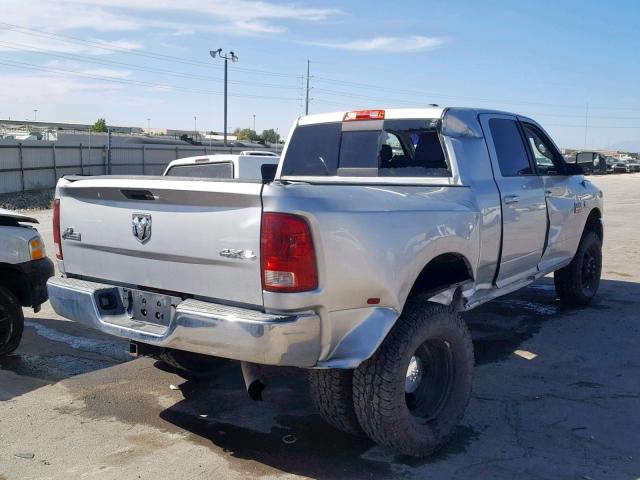 3D73Y4HL6AG142609 - 2010 DODGE RAM 3500 SILVER photo 4