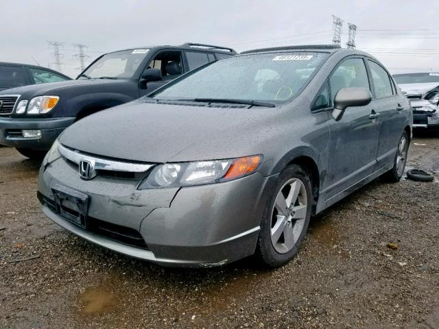 1HGFA16837L144226 - 2007 HONDA CIVIC EX GRAY photo 2