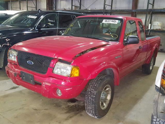 1FTYR44V73PB32643 - 2003 FORD RANGER SUP RED photo 2