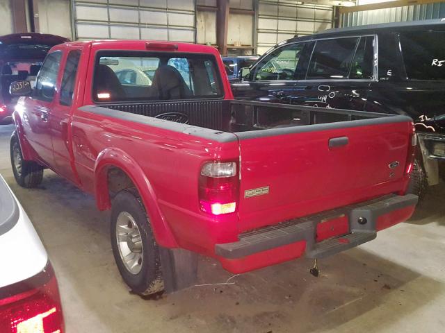 1FTYR44V73PB32643 - 2003 FORD RANGER SUP RED photo 3