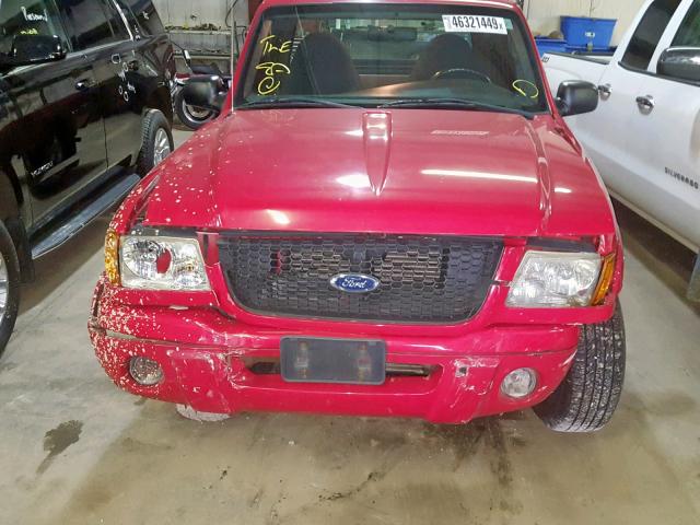 1FTYR44V73PB32643 - 2003 FORD RANGER SUP RED photo 9