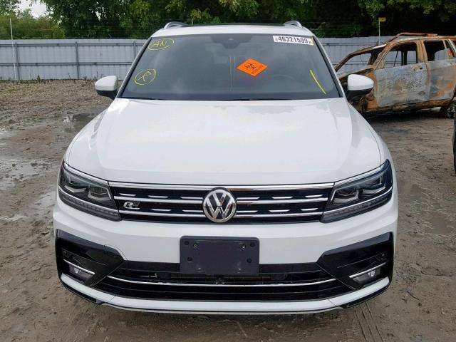 3VV4B7AX7JM202687 - 2018 VOLKSWAGEN TIGUAN SEL WHITE photo 9