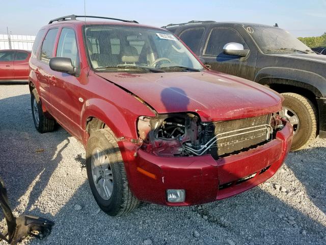 4M2YU91177KJ12936 - 2007 MERCURY MARINER LU RED photo 1