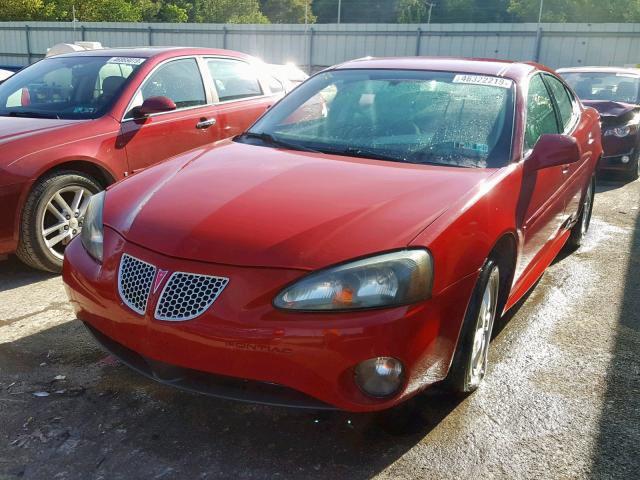 2G2WP552281172774 - 2008 PONTIAC GRAND PRIX RED photo 2