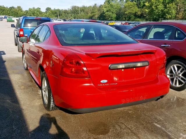 2G2WP552281172774 - 2008 PONTIAC GRAND PRIX RED photo 3