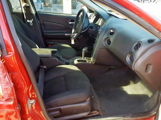 2G2WP552281172774 - 2008 PONTIAC GRAND PRIX RED photo 5