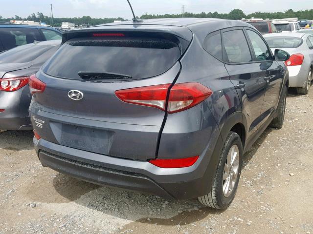 KM8J23A43HU330846 - 2017 HYUNDAI TUCSON SE GRAY photo 4