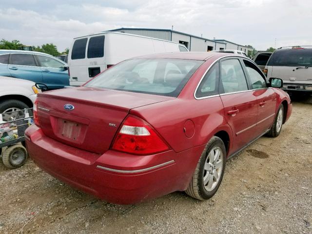 1FAFP24165G165074 - 2005 FORD FIVE HUNDR RED photo 4