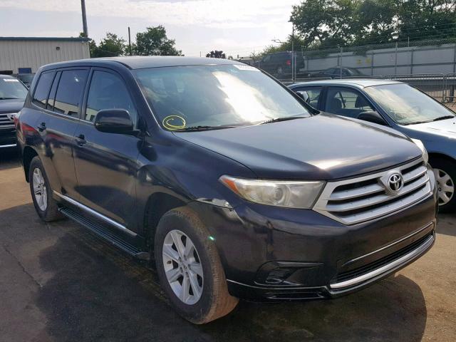 5TDZA3EH9DS041508 - 2013 TOYOTA HIGHLANDER BLACK photo 1